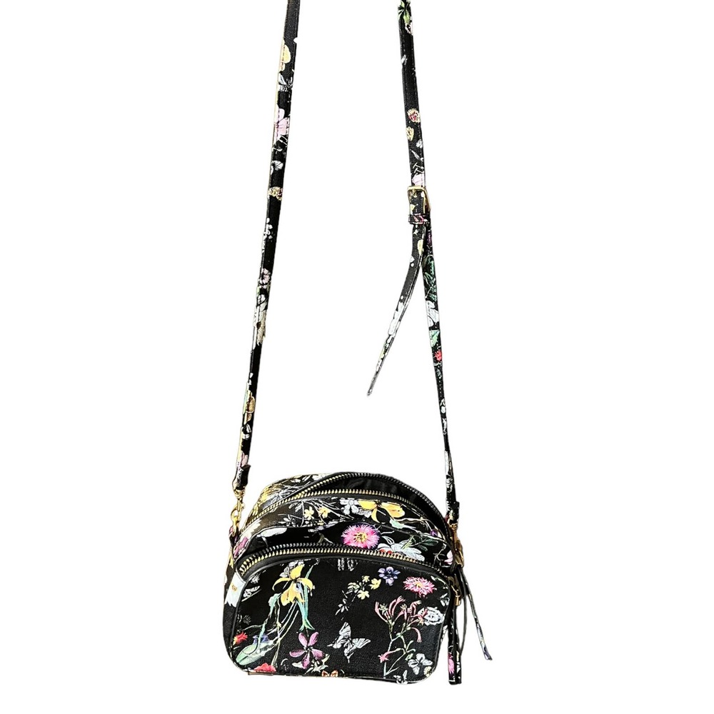 Maurice’s unique wildflower/black crossbody purse